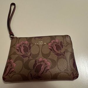 Coach Floral Wristlet